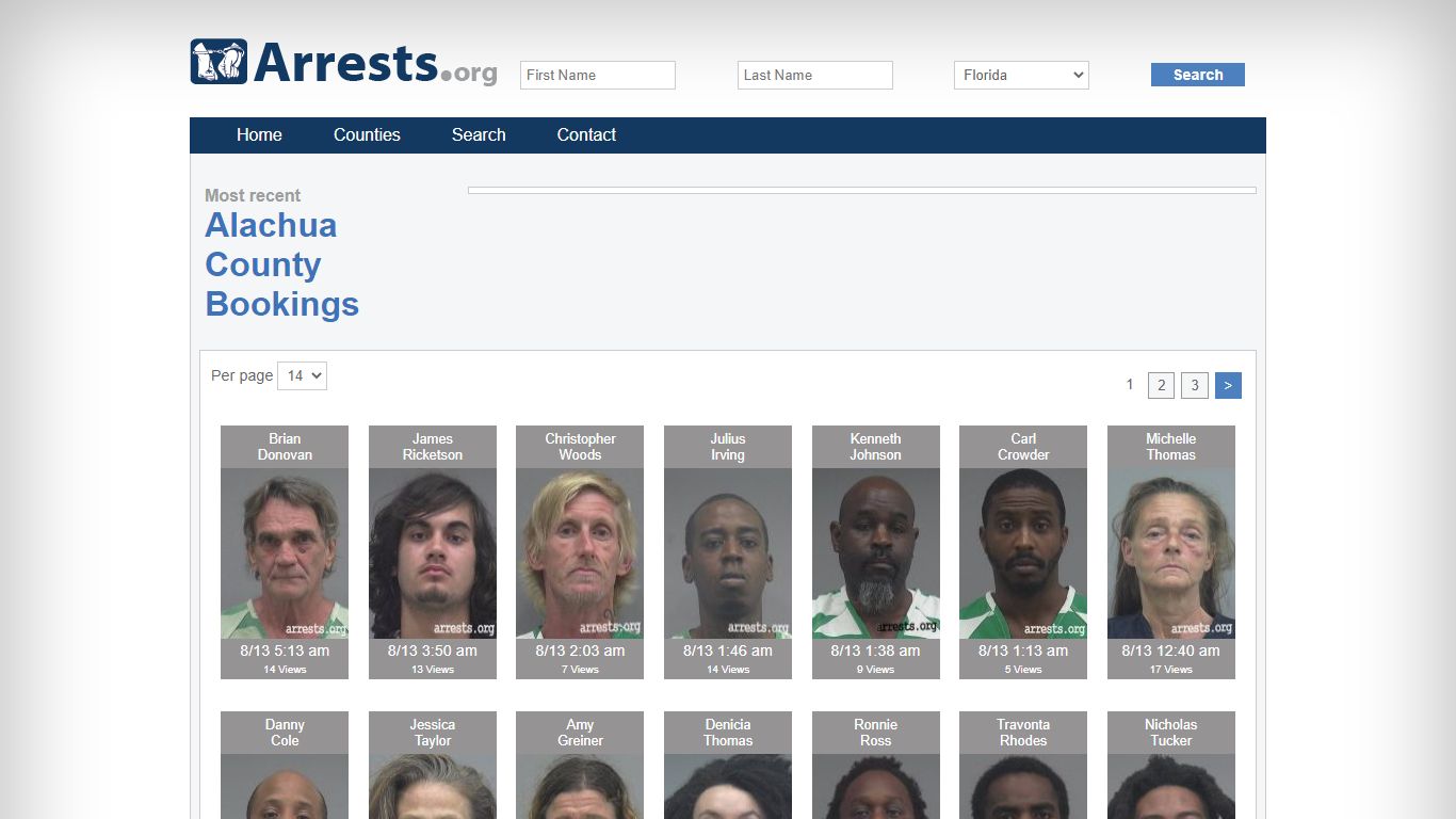 Alachua County Arrests and Inmate Search